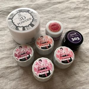 Japanese Gel Potted Colors - Pinks, Purples, & 3D Powder